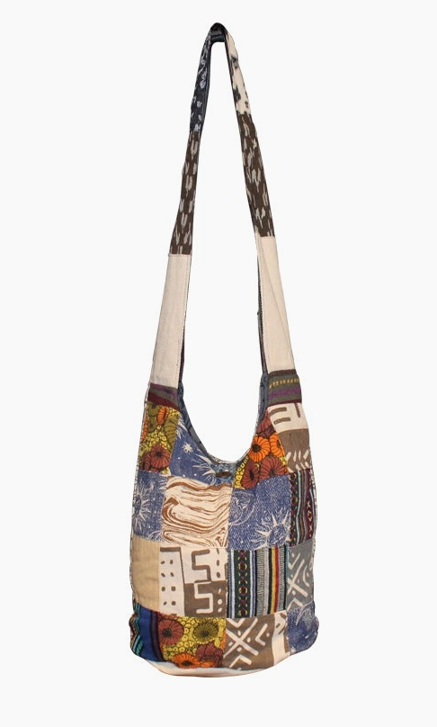 Upcycled Patch Cross Body Bag