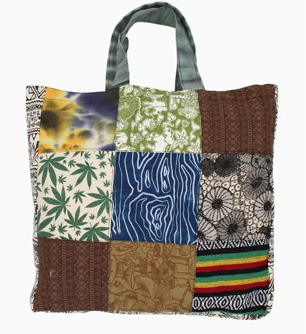 Upcycled Patch Tote Bag