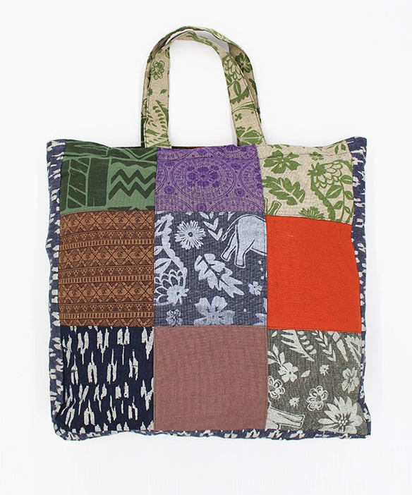 Upcycled Patch Tote Bag