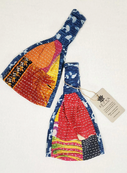 Upcycled Kantha Reversible Headbands