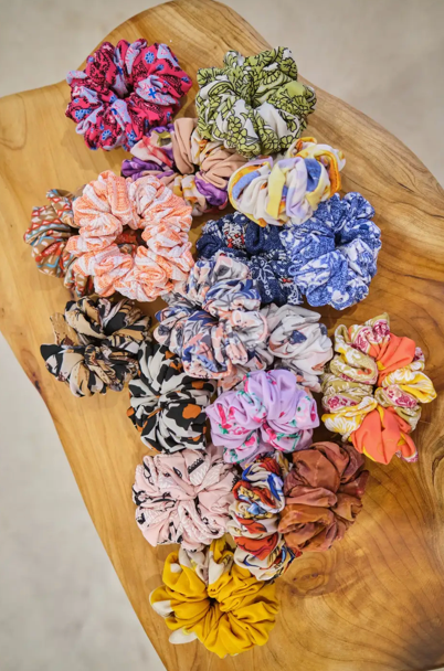 Upcycled Fabric Hair Scrunchies