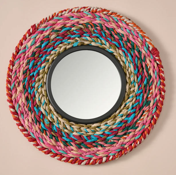 Choti Braided Recycled Sari Mirror